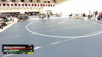 107 lbs Semis & 1st Wrestleback (8 Team) - Brenalen Fredriksen-Holm, Bemidji, MN vs Emma Schlismann, Joliet Township, IL