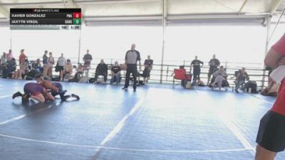 High School Boys 150 lbs Round 6 (10 Team) - Jaxytn Virgil, Bulldog Elite (Black) vs Xavier Gonzalez, Precision Wrestling Academy
