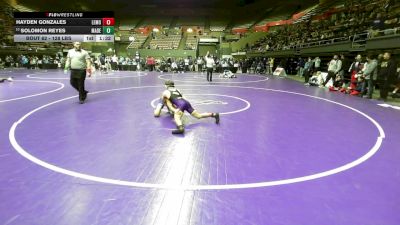 128 lbs Round Of 32 - Hayden Gonzales, Lemoore HS vs Solomon Reyes, Madera