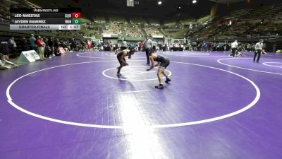 140 lbs Quarterfinal - Leo Maestas, Clovis North vs Jayden Ramirez, Frontier