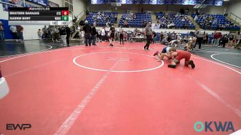 92-98 lbs 3rd Place - Brayden Barajas, Grove Takedown Club vs Kaiden Burt, Wagoner Takedown Club
