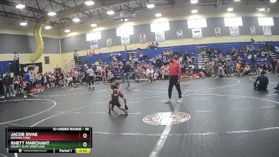 58 lbs Round 1 - Jacob Sivak, Nations Ford vs Rhett Marchant, Legacy Elite Wrestling