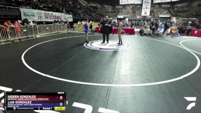 132 lbs Cons. Round 2 - Aideen Gonzales, Brawley Union High School Wrestling vs Luis Gonzalez, Rancho Buena Vista High School Wrestling