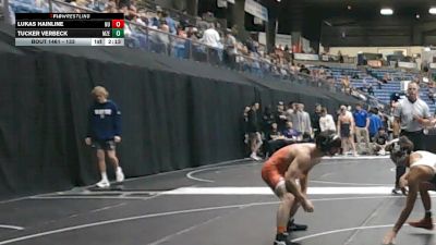 133 lbs Cons. Round 4 - Lukas Hainline, Newman vs Tucker Verbeck, Maize High School