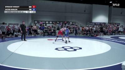 65 kg Cons. Sub-rd Of 64 - Spencer Wright, Mustang Wrestling Club vs Jacob Hanlon, Bearcat Wrestling Club