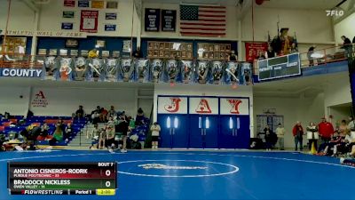 120 lbs Champ Round 1 (16 Team) - Tobias Bowling, Purdue Polytechnic vs Isaiah White, Owen Valley