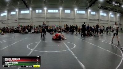 106 lbs Finals (8 Team) - Brock Beckler, Dragonball GT vs Tommy Gretz, Cow Rock WC