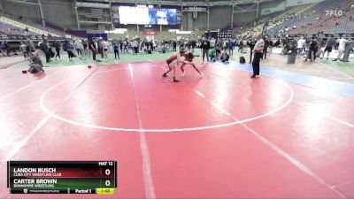 175 lbs Quarterfinal - Landon Busch, Cuba City Wrestling Club vs Carter Brown, Bonhomme Wrestling