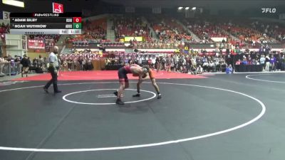 132 lbs Semifinal - Noah Wuthnow, Abilene Hs vs Adam Bilby, Rose Hill