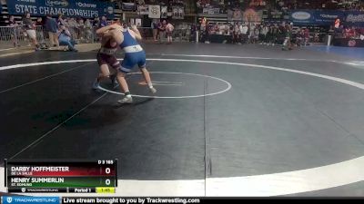 D 3 165 lbs Champ. Round 1 - Darby Hoffmeister, De La Salle vs Henry Summerlin, St. Edmund