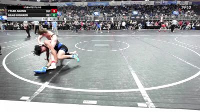 155 lbs Consi Of 4 - Tyler Adams, East Alton Wood River Oilers vs Silas Howard, Wilson Central High School