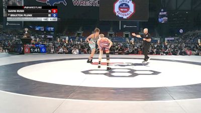 113 lbs Cons. Rd Of 64 - Gavin Rush, Pennsylvania vs Braxton Plunk, Oklahoma