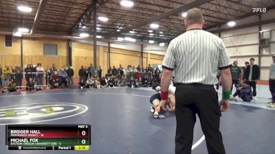 165 lbs Round 1 (6 Team) - Bridger Hall, Providence (Mont.) vs Michael Fox, Eastern Oregon University (OR)