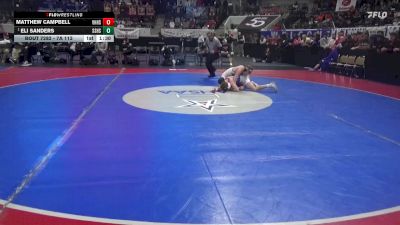 7A 113 lbs 1st Place Match - Eli Sanders, Smiths Station Hs vs Matthew Campbell, Vestavia Hills