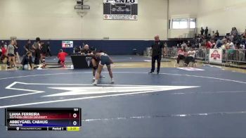 101 lbs 3rd Place Match - Liana Ferreira, Southern Oregon University vs Abbeygael Cabaug, Vanguard