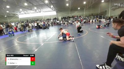 120 lbs Round 3 - Trek Keller, Preston Warriors vs Jackson Blakesley, Champions Wrestling Club