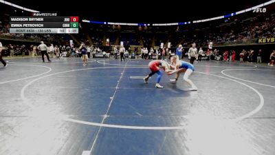 130 lbs Consy 6 - Madison Bryner, Juniata County vs Emma Petrovich, Connellsville