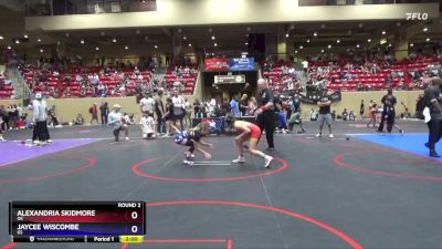 102 lbs Round 2 - Alexandria Skidmore, OK vs Jaycee Wiscombe, KS