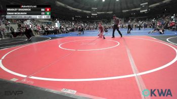 55 lbs Round Of 16 - Bradley Shadwick, Berryhill Wrestling Club vs Onan McElrath, Owasso Takedown Club
