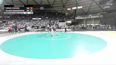 Girls 4A 170 lbs Champ. Round 1 - Abigail Couture, Kamiakin (Girls) vs Ellison Higginbotham, Puyallup (Girls)