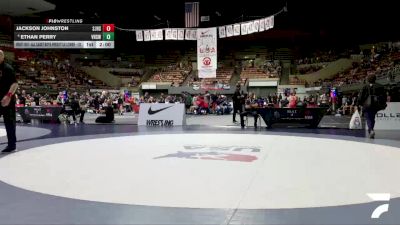 All Cadet Boys Freestyle Lower - 120 lbs Champ. Round 1 - Jackson Johnston, San Juan High School Wrestling vs Ethan Perry, Valhalla High School Wrestling
