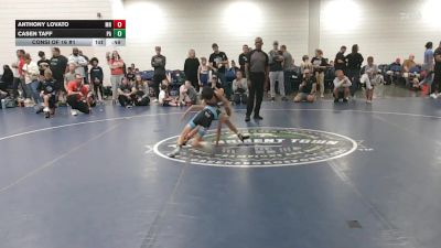 65 lbs Consi Of 16 #1 - Anthony Lovato, MN vs Casen Taff, PA