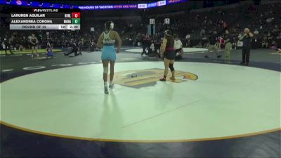 120 lbs Round Of 32 - Laruren Aguilar, Burlingame (CC) vs AlexAndrea Corona, Monache (CS)