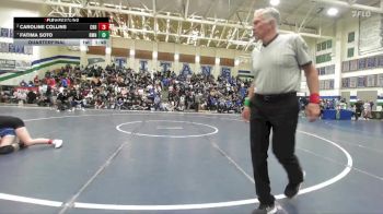 112 lbs Quarterfinal - Fatima Soto, Ramona vs Caroline Collins, Carlsbad