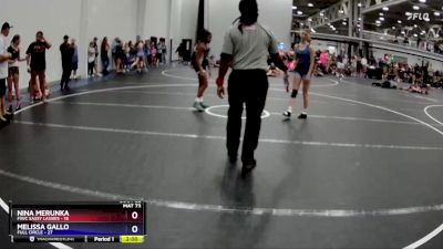 100 lbs Round 6 (8 Team) - Nina Merunka, FIWC Sassy Lassies vs Melissa Gallo, Full Circle