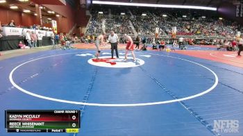 2A-144 lbs Champ. Round 1 - Reece Whisenant, Greybull/Riverside vs Kadyn McCully, Niobrara County