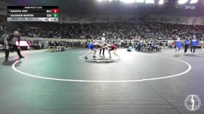 B3A-113 lbs Quarterfinal - Dakota Cox, Watonga vs Jackson Martin, Berryhill