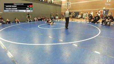 144 lbs Quarterfinal - Austin Saenz, Kuna Klub vs Talinn Colton, Middleton Wrestling Club