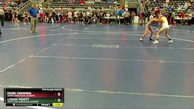 75 lbs 7th Place Match - Logan Pigott, Siouxland Wrestling Academy vs Mark Crimmins, Sebolt Wrestling Academy