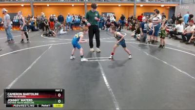 50 lbs Cons. Round 3 - Cameron Bartolini, Carolina Reapers vs Johnny Waters, Eastside Youth Wrestling