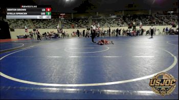 52 lbs 5th Place - Denton Brown, Lexington Wrestling Club vs Stella Spencer, Cardinal Wrestling Club