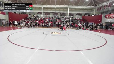 144 lbs Quarterfinal - Malachi Puckett, Baylor School vs Braden Lane, St. John's School