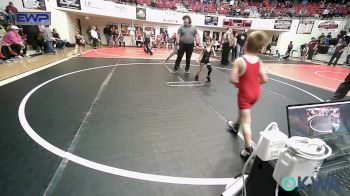 46 lbs Quarterfinal - Johnny Weisinger, Wyandotte Youth Wrestling vs Caliber Welch, Claremore Wrestling Club