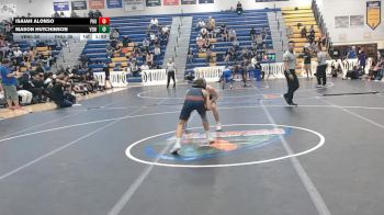 106 lbs Quarterfinals (8 Team) - ISAIAH ALONSO, Palm Harbor University vs Mason Hutchinson, Venice