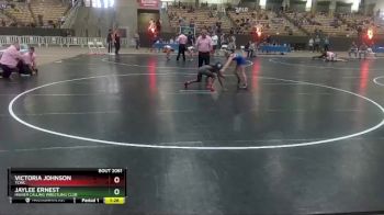 82 lbs 1st Place Match - Jaylee Ernest, Higher Calling Wrestling Club vs Victoria Johnson, TCWC