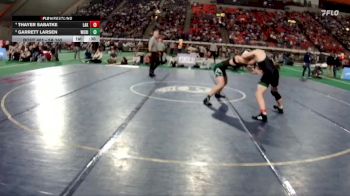 5A 165 lbs 5th Place Match - Garrett Larsen, Wood River vs Thayer Sabatke, Lakeland