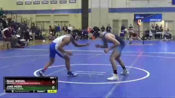 125 lbs Semifinal - Isaac Wiegel, University Of Wisconsin-Platteville vs Jake Mora, Elmhurst College