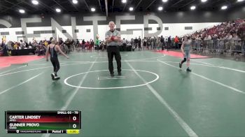 70 lbs Semifinal - Carter Lindsey, AMCL vs Gunner Provo, EAWO