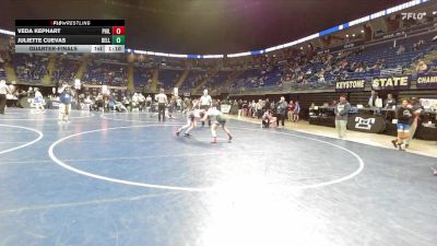 106 lbs Quarterfinal - Veda Kephart, Philipsburg-Osceola vs Juliette Cuevas, Bellwood-Antis