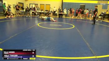 120 lbs Round 3 - Ella Weber, Kansas vs Holly Thacher, Lawrence Elite Wrestling Club