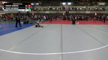 115 lbs Quarterfinal - Violet Lau-Melby, Holmen Viking Wrestling Club vs Paisley Johnson, North East Iowa Wrestling Club