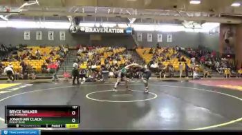 197 lbs Quarterfinal - Bryce Walker, UNC Pembroke vs Jonathan Clack, Mount Olive