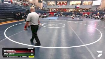 132 lbs Cons. Round 2 - Paul Cinzah, Plano West vs Noah Morse, Dallas Highland Park