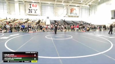 99 lbs Champ. Round 2 - Colin Zito, ROC Wrestling Club vs Nycholas Kahmar, Club Not Listed