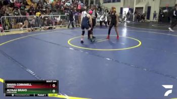 100 lbs Cons. Round 2 - Alyaah Bravo, Lancaster vs Amaya Cornwell, Ontario