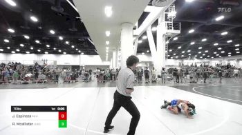 70 lbs Semifinal - Jesse Espinoza, Inland Elite WC vs Rudy Mcallister, Juggernaut WC